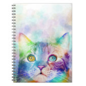 Carnet chat multicolore cat 663 (Devant)