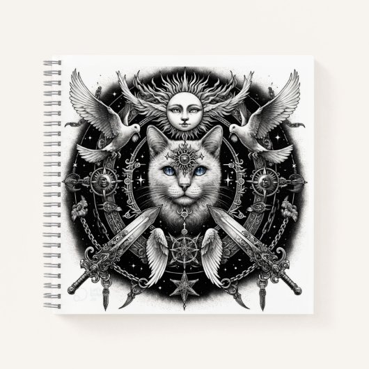 Carnet "Chat Mystique" (Devant)