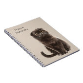 Carnet Chat noir à la crème (Côté Droit)