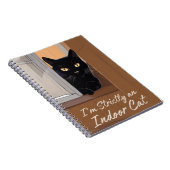 Carnet Chat noir à la fenêtre (Côté Droit)