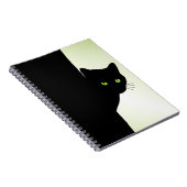 Carnet Chat noir à oreille verte (Côté Droit)