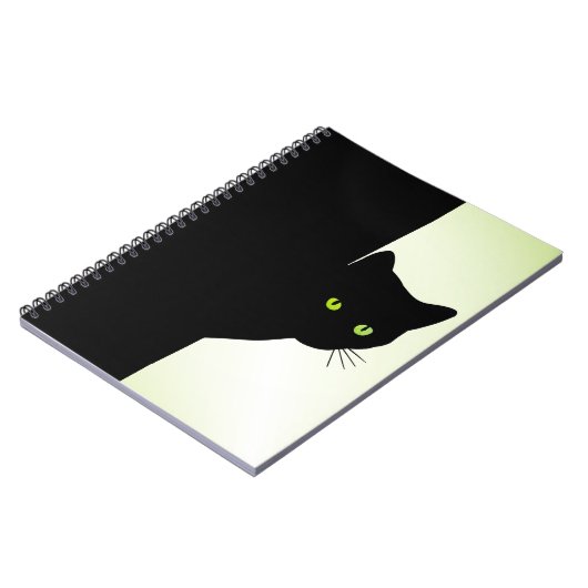 Carnet Chat noir à oreille verte (Côté gauche)
