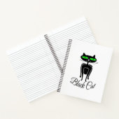 Carnet Chat noir aux yeux verts (Intérieur)