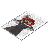 Carnet Chat noir avec Casquette fabuleux (Côté gauche)