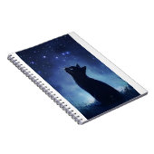 Carnet Chat noir dans la prairie magique Starlit (Côté Droit)