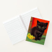 Carnet Chat noir de style Van Gogh (Intérieur)