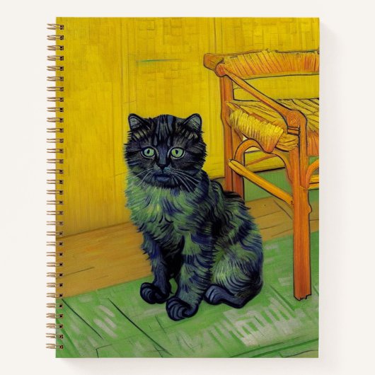 Carnet Chat noir de Van Gogh (Devant)
