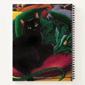 Carnet Chat noir Dragon vert (Dos)