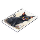 Carnet Chat Noir Effrayant (Côté gauche)