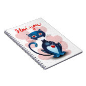 Carnet Chat noir en amour (Côté Droit)