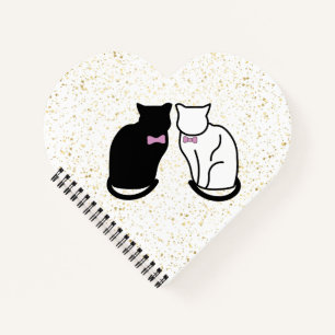 Carnet Chat noir et blanc