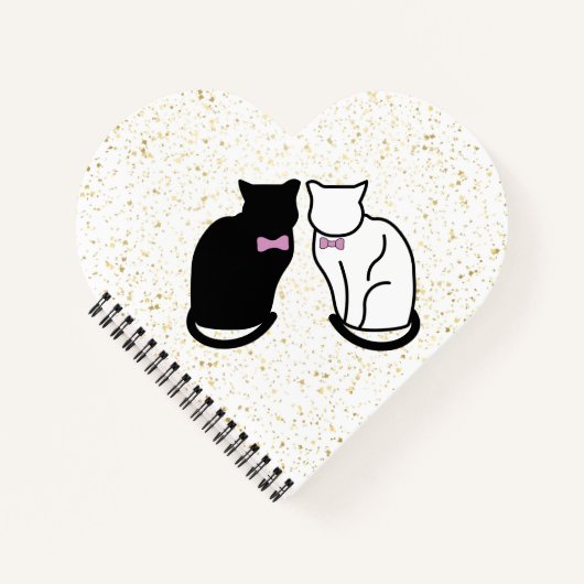 Carnet Chat noir et blanc (Devant)