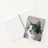 Carnet Chat noir et blanc (Intérieur)