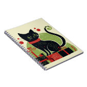 Carnet Chat noir festif (Côté Droit)