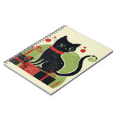 Carnet Chat noir festif (Côté gauche)