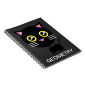 Carnet Chat noir géométrique (Côté Droit)