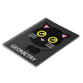 Carnet Chat noir géométrique (Côté gauche)