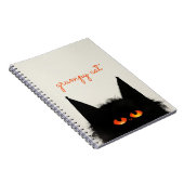 Carnet Chat noir grumeux (Côté Droit)