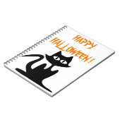 CARNET CHAT NOIR "HAPPY HALLOWEEN" (Côté gauche)