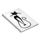 Carnet Chat noir maigre fantaisiste (Côté Droit)