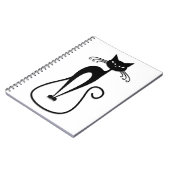 Carnet Chat noir maigre fantaisiste (Côté gauche)
