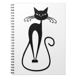 Carnet Chat noir maigre fantaisiste