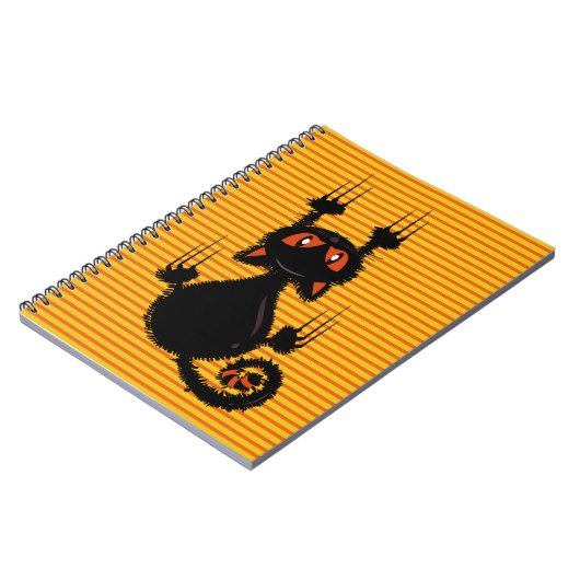 Carnet Chat noir mignon (Côté gauche)