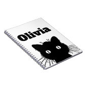 Carnet Chat noir Personnalised (Côté Droit)