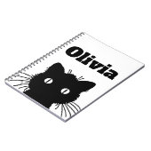 Carnet Chat noir Personnalised (Côté gauche)