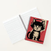 Carnet Chat Noir Rétro, Complotant la Domination Mondiale (Intérieur)
