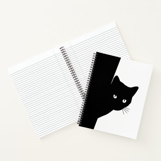 Carnet Chat noir rusé (Intérieur)