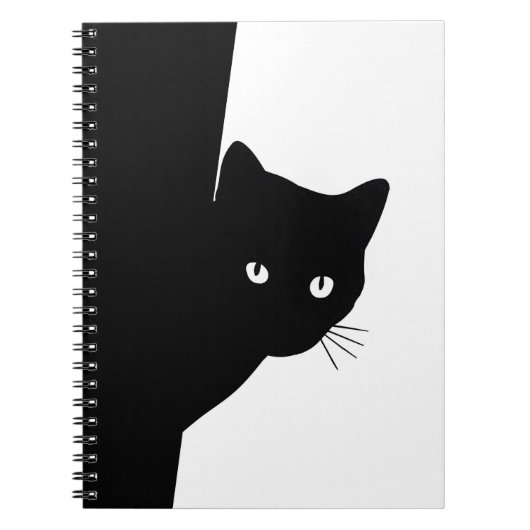 Carnet Chat noir rusé (Devant)