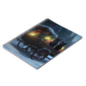 Carnet Chat noir Snowy Sleigh Ride Décor de Noël (Côté gauche)