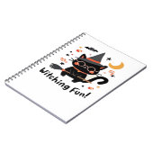 Carnet Chat noir sorcier amusant avec chambre - Jolie Hal (Côté gauche)