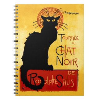 Carnet Chat noir Vintage Tournée du Chat Noir, Theophile
