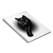 Carnet Chat noir Yellow Eyes T-shirt Chats Tee (Côté Droit)