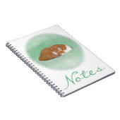 Carnet Chat orange endormi (Côté Droit)