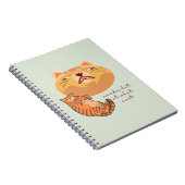 Carnet Chat orange fatigué (Côté Droit)