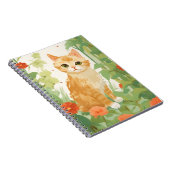 Carnet Chat orange mignon (Côté Droit)