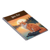 Carnet Chat orange par lac (Côté Droit)