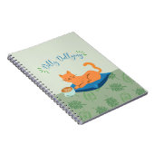 Carnet Chat orange paresseux (Côté Droit)