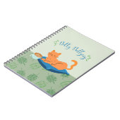 Carnet Chat orange paresseux (Côté gauche)
