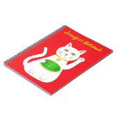 Carnet Chat Oriental Lucky Personnalisé (Côté gauche)