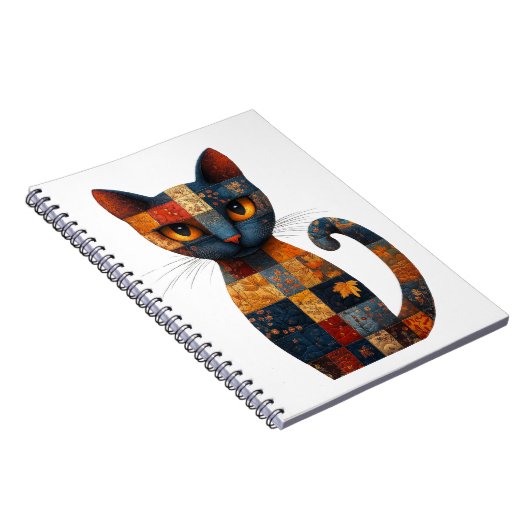Carnet Chat Patchwork (Côté Droit)