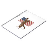 Carnet Chat patriotique Drapeau américain Design vectorie (Côté gauche)