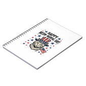 Carnet Chat patriotique Meow-morial Day Conception vector (Côté gauche)