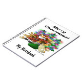 Carnet Chat Père Noël de Noël (Côté gauche)