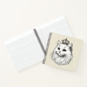 Carnet Chat Persan portant une couronne  (Intérieur)