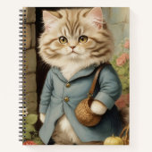 Carnet Chat perse (Devant)