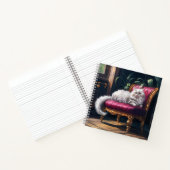 Carnet Chat perse blanc (Intérieur)